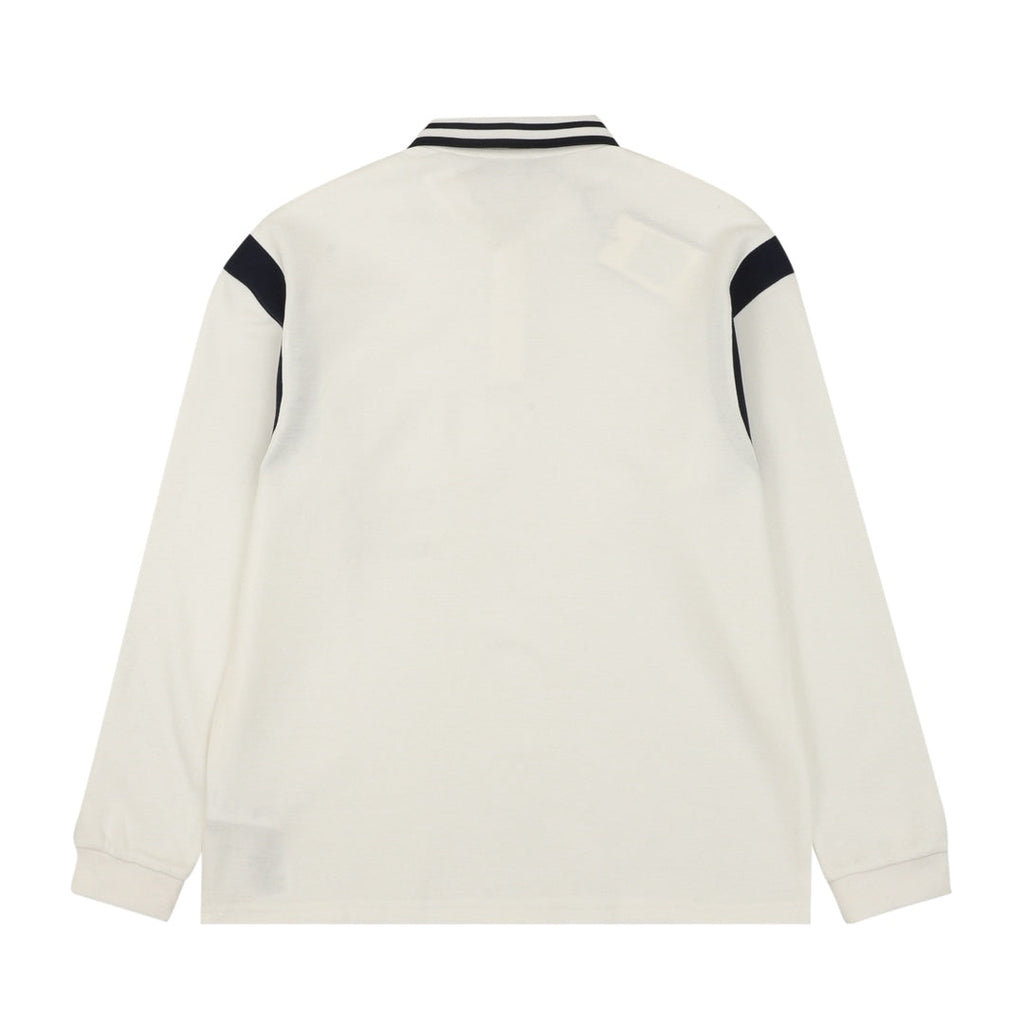 GG Embroidered Letter Collar Long-Sleeve Shirt
