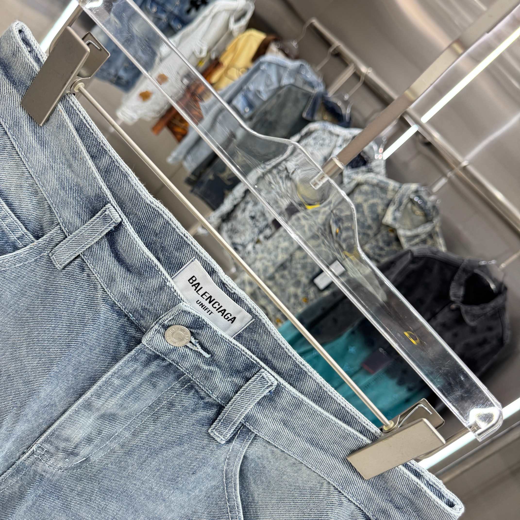 Balenciaga Denim Shorts
