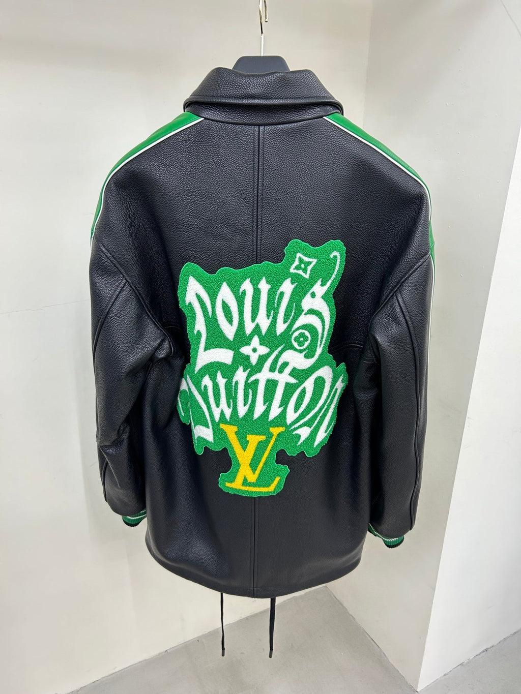 LV Embroidered Baseball Jacket