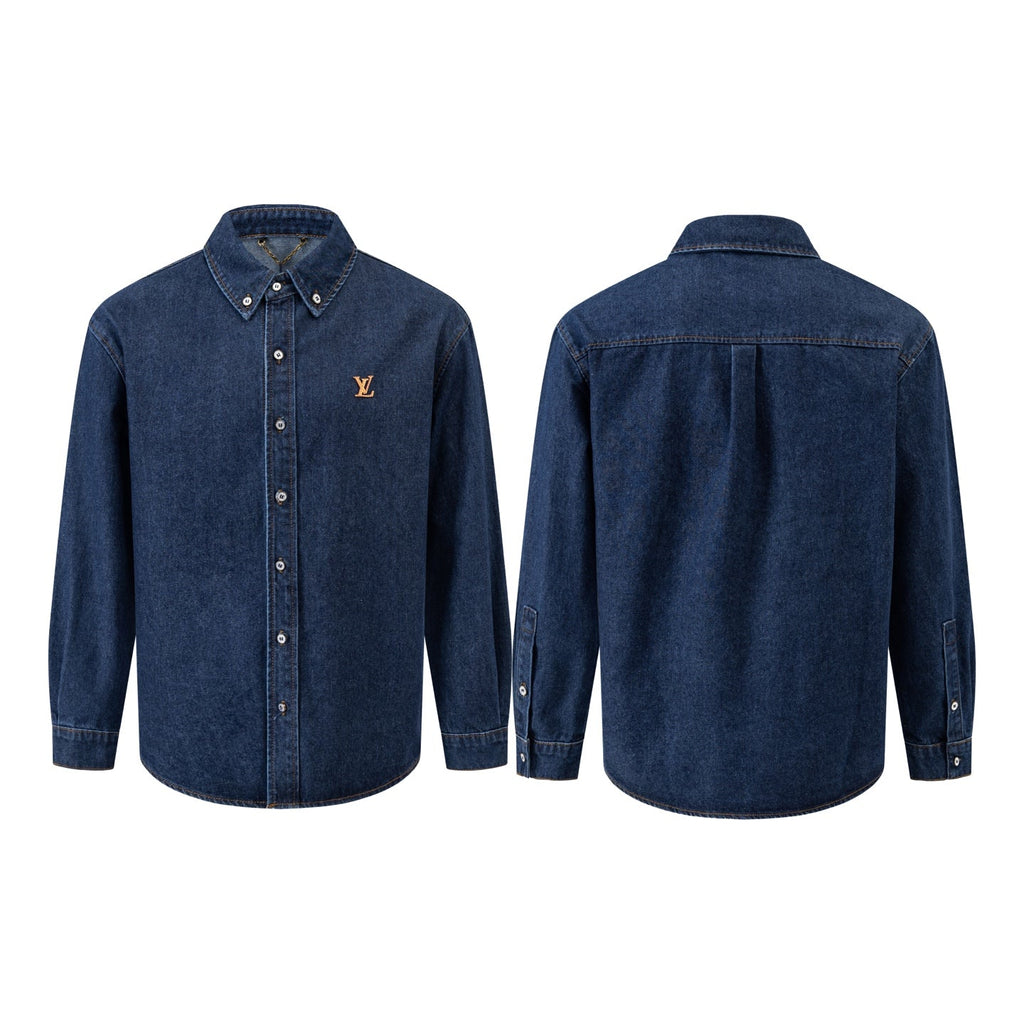 LV Denim Long Sleeve Shirt