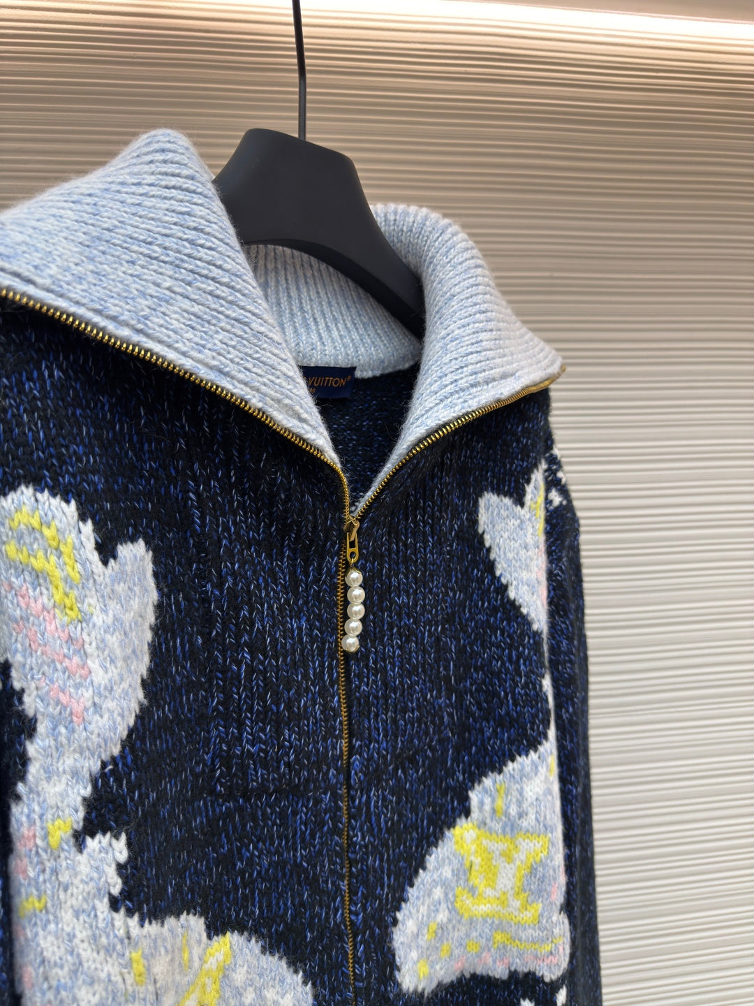 LV Pharrell &  Nigo Collection Zipper Knit Jacket