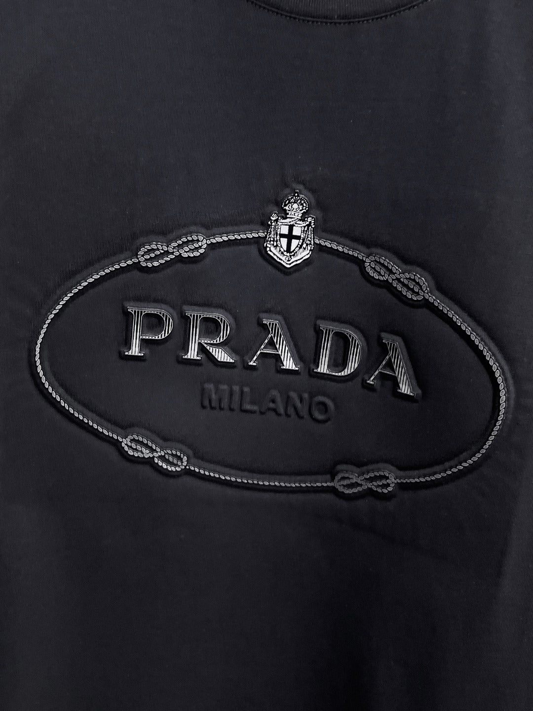 Prada Embossed Letter T-Shirt
