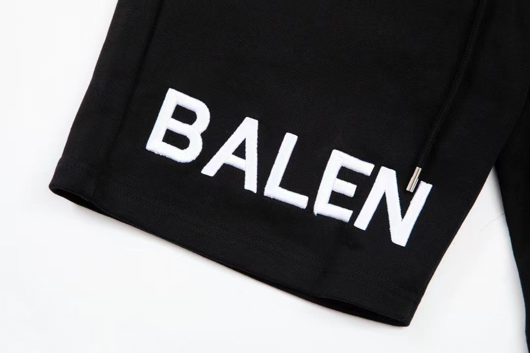 Balenciaga minimalist logo embroidered shorts