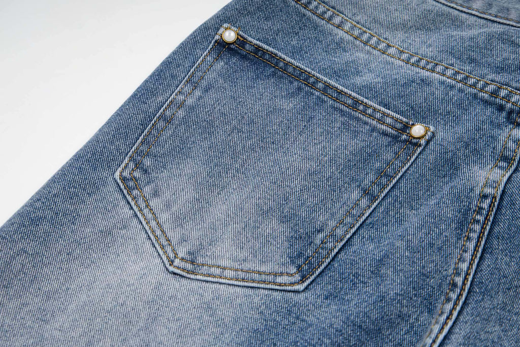 LV Embroidered Work  Jeans