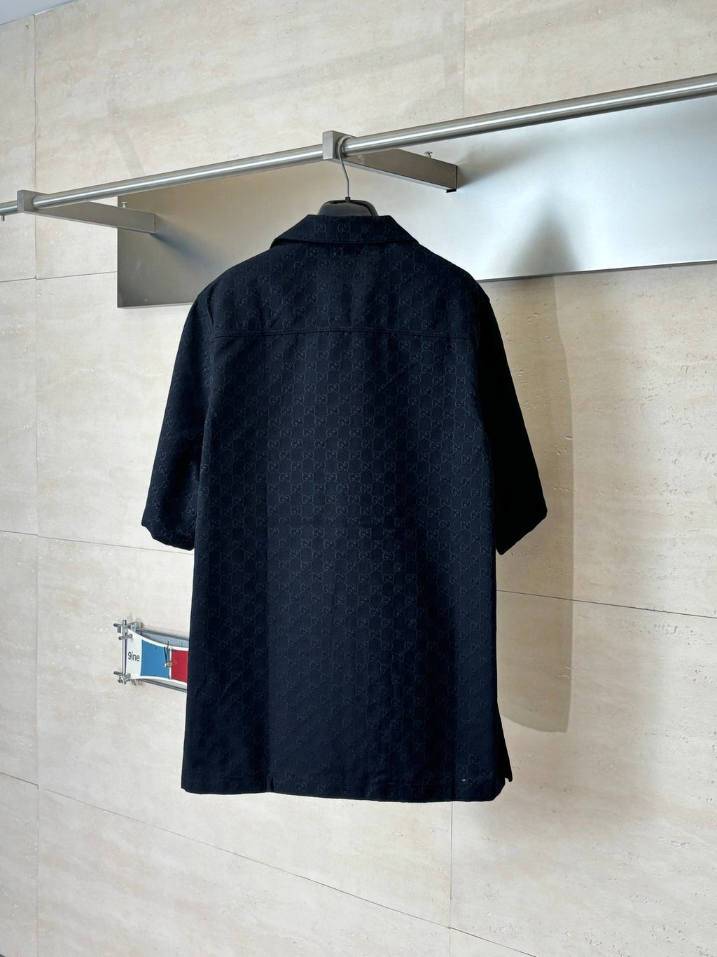 Gucci Double G All-over Jacquard Suit Short-Sleeve Shirt