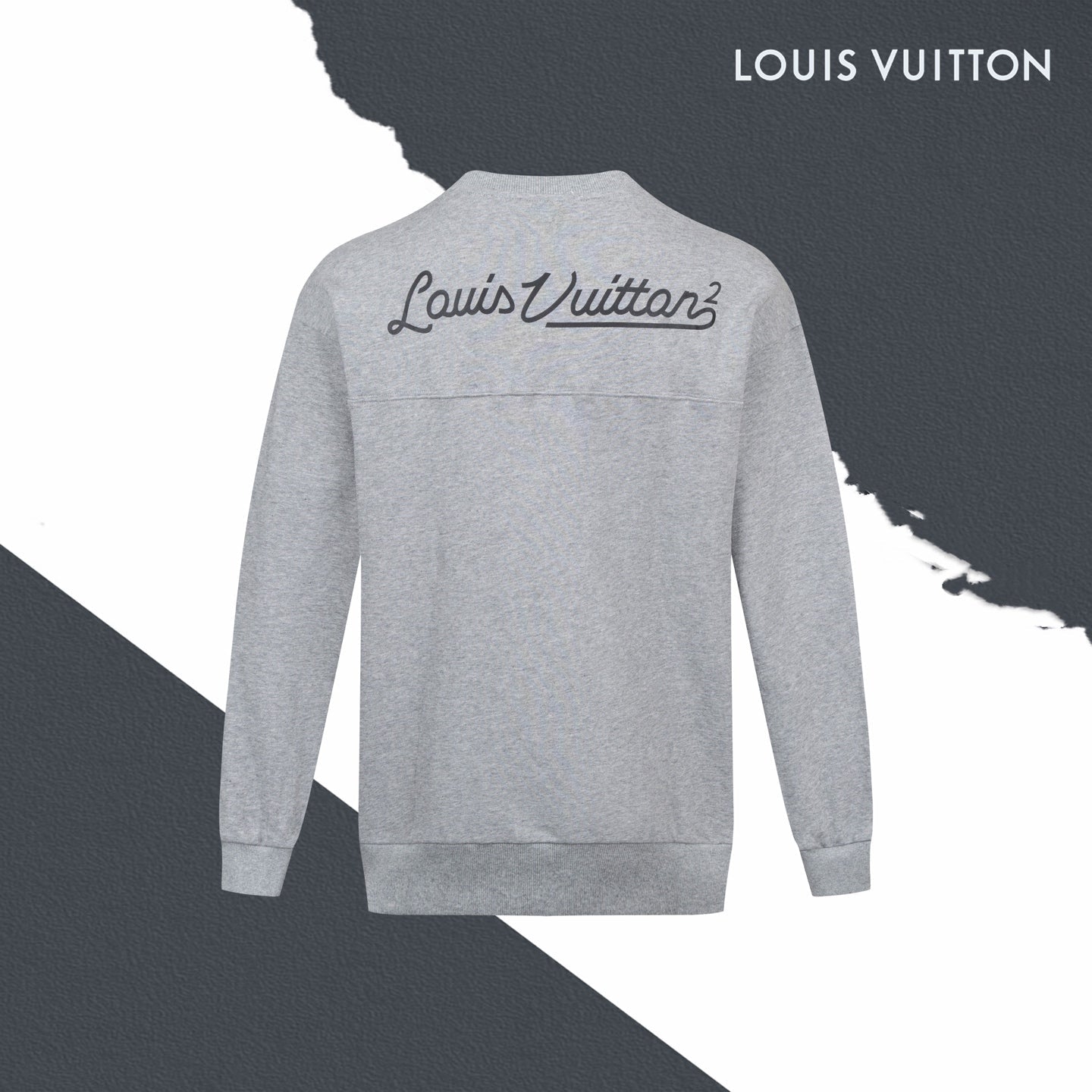 LV Heart Letter Crewneck Sweatshirt
