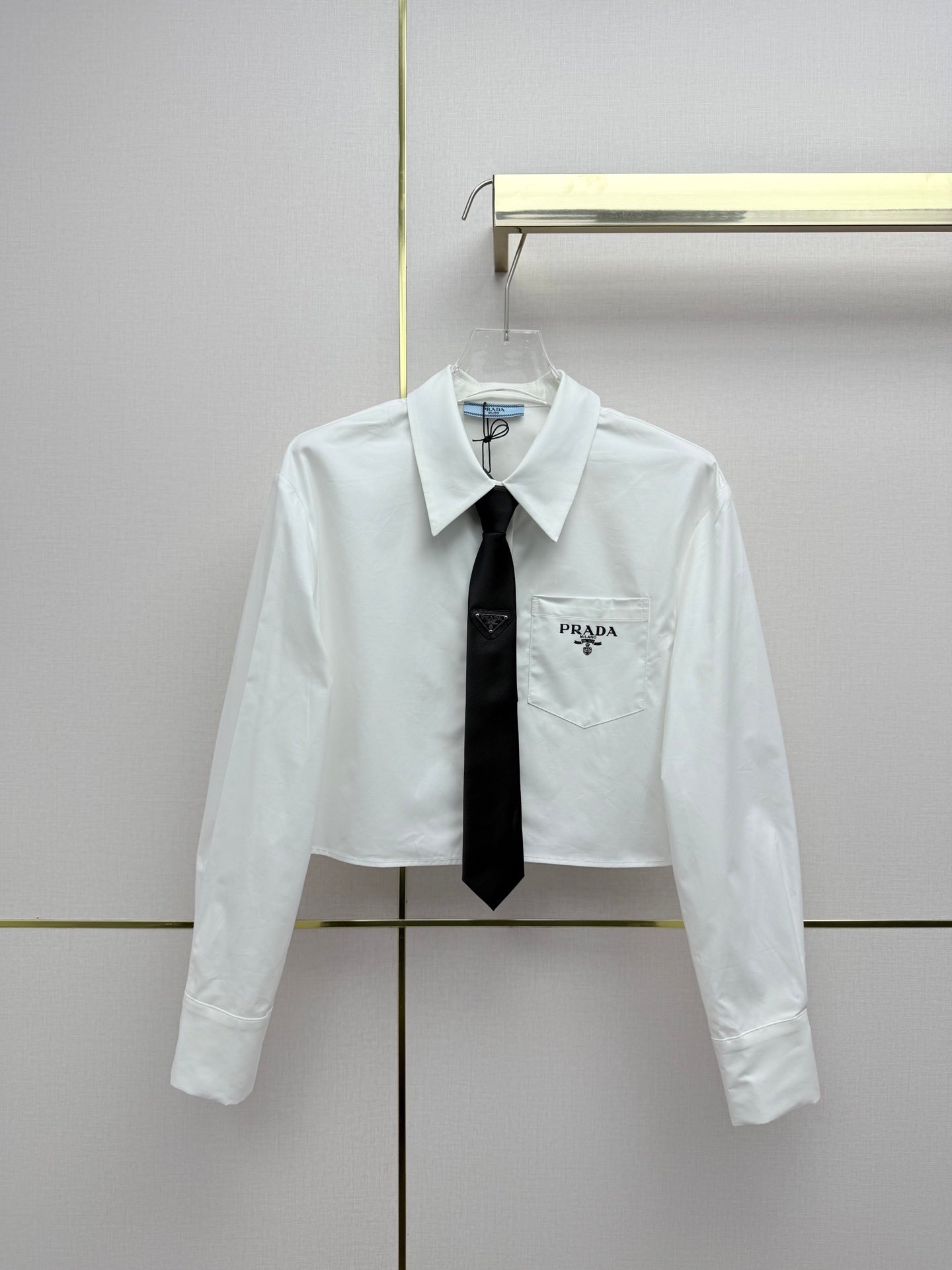 Prada Women's long sleeve shirt with Tie