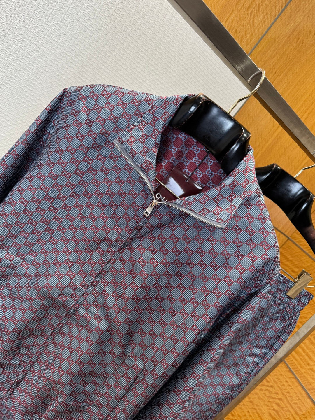 Gucci All-over Print Jacket and Straight Leg Suit