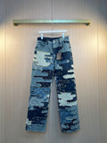 LV Denim Heavy-Duty  Patchwork Jeans
