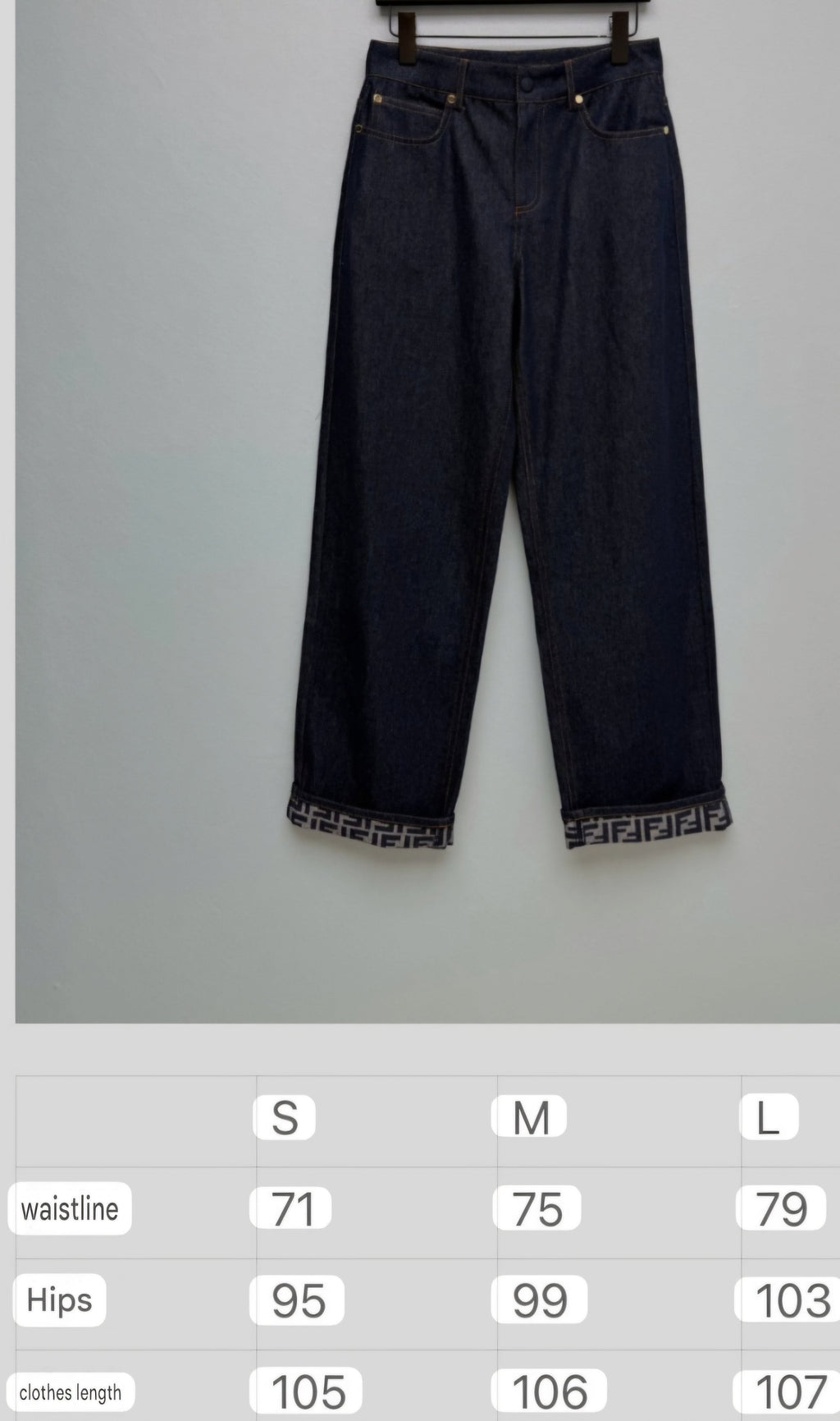 Women Fendi High Waisted Straight-Leg Jeans