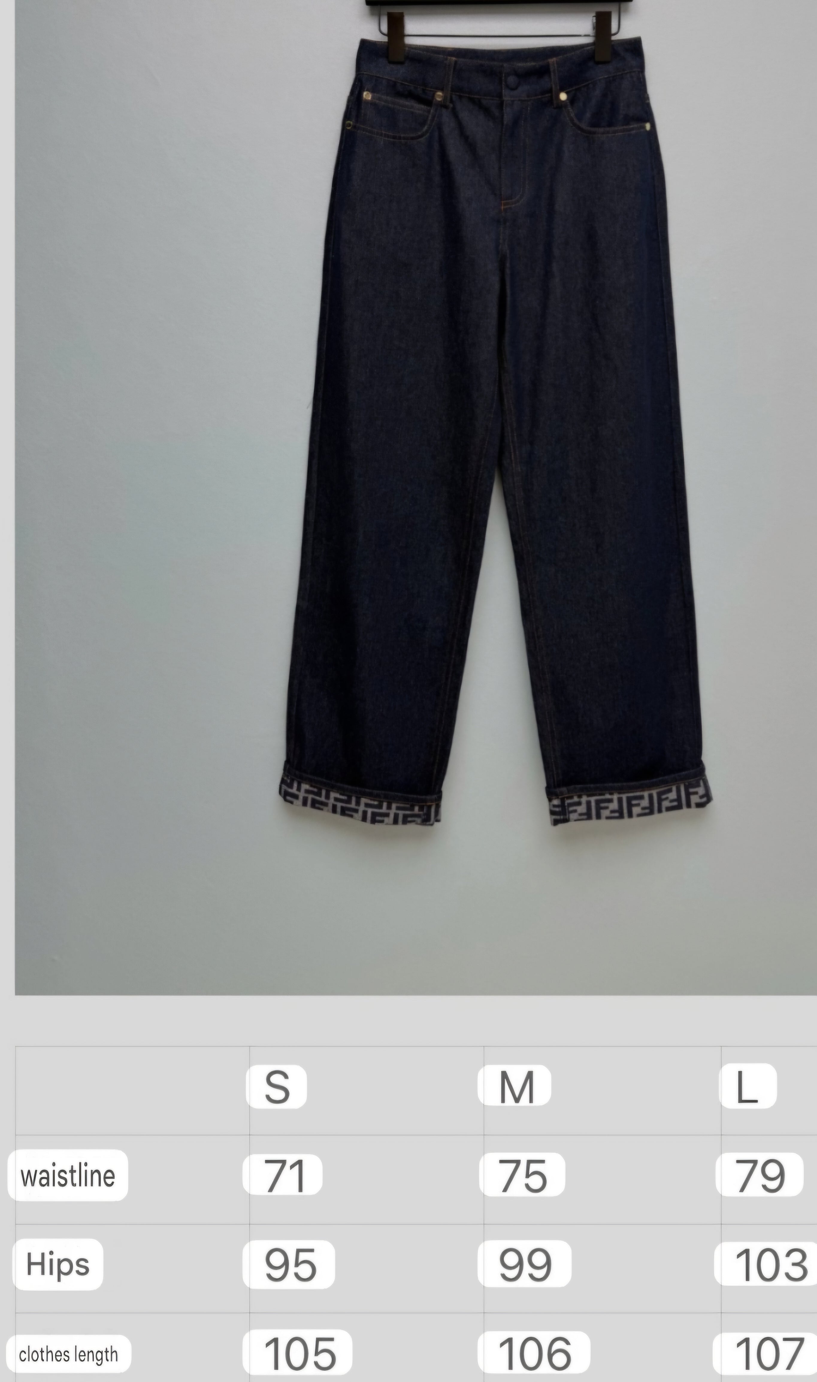Women Fendi High Waisted Straight-Leg Jeans