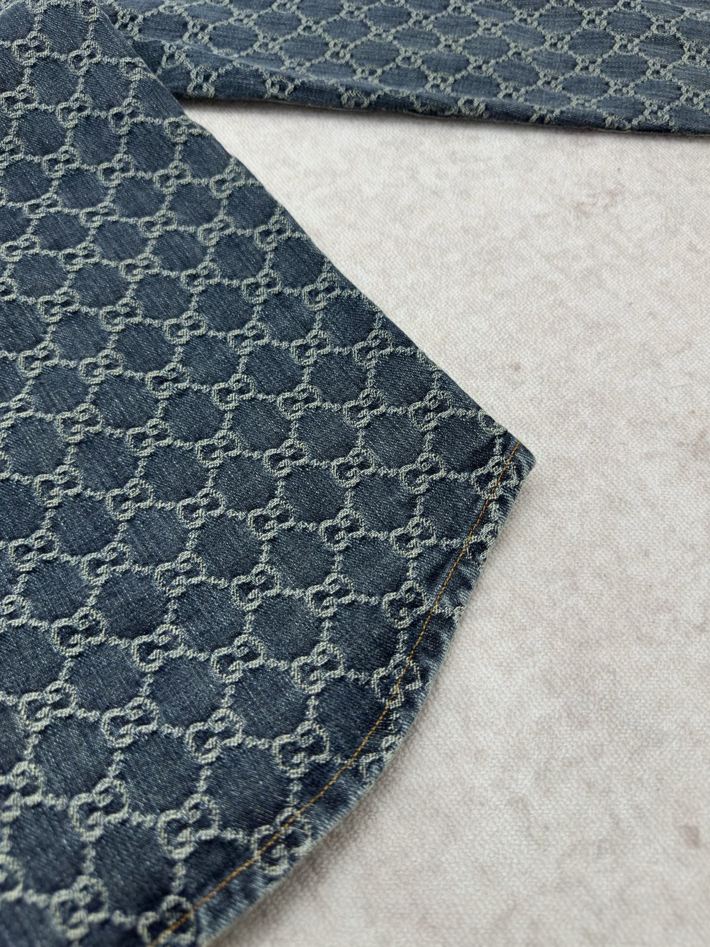 Gucci Denim Jacquard Shirt