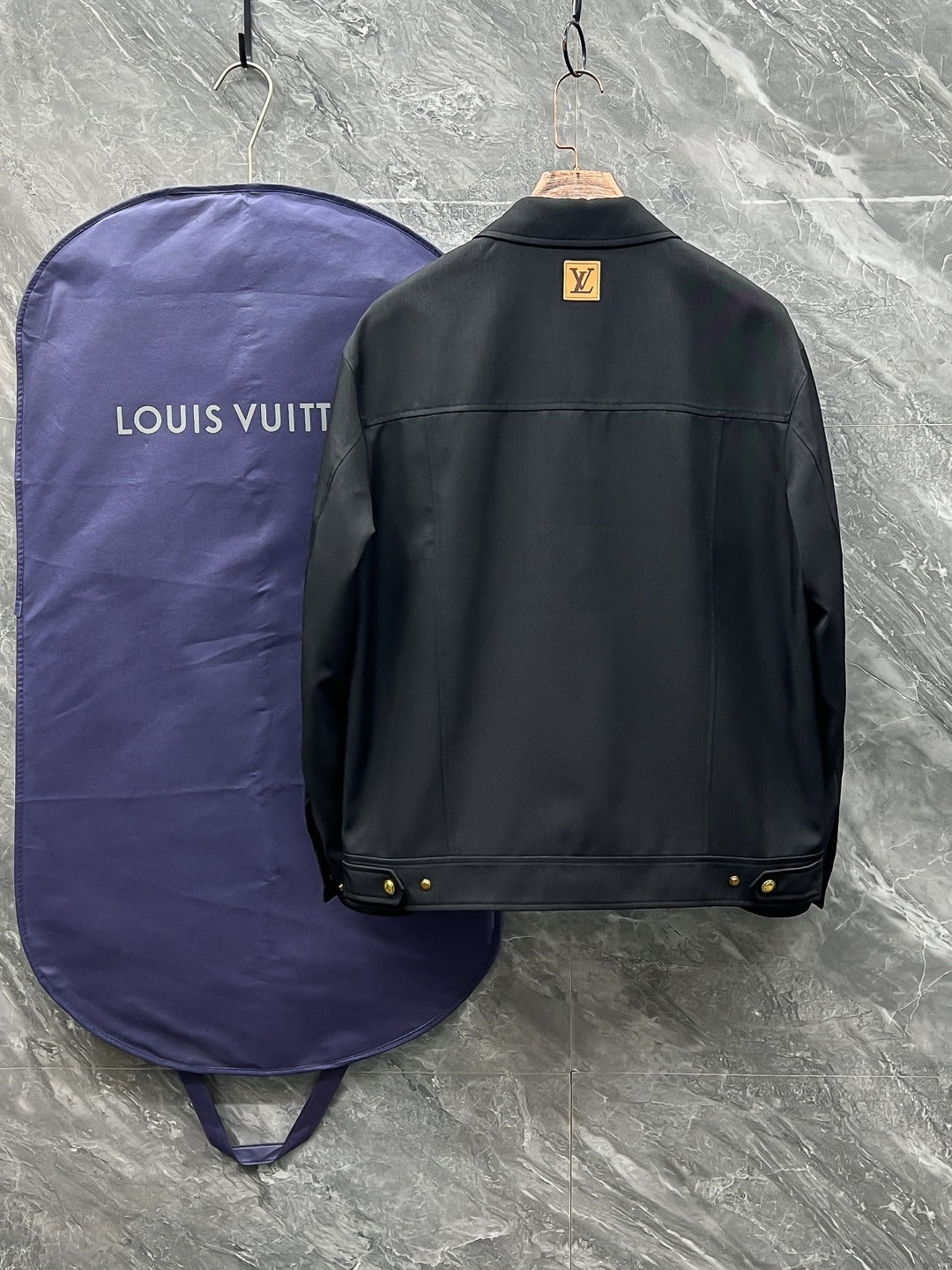 LV Mulberry Silk Acetate Embossed Jacket