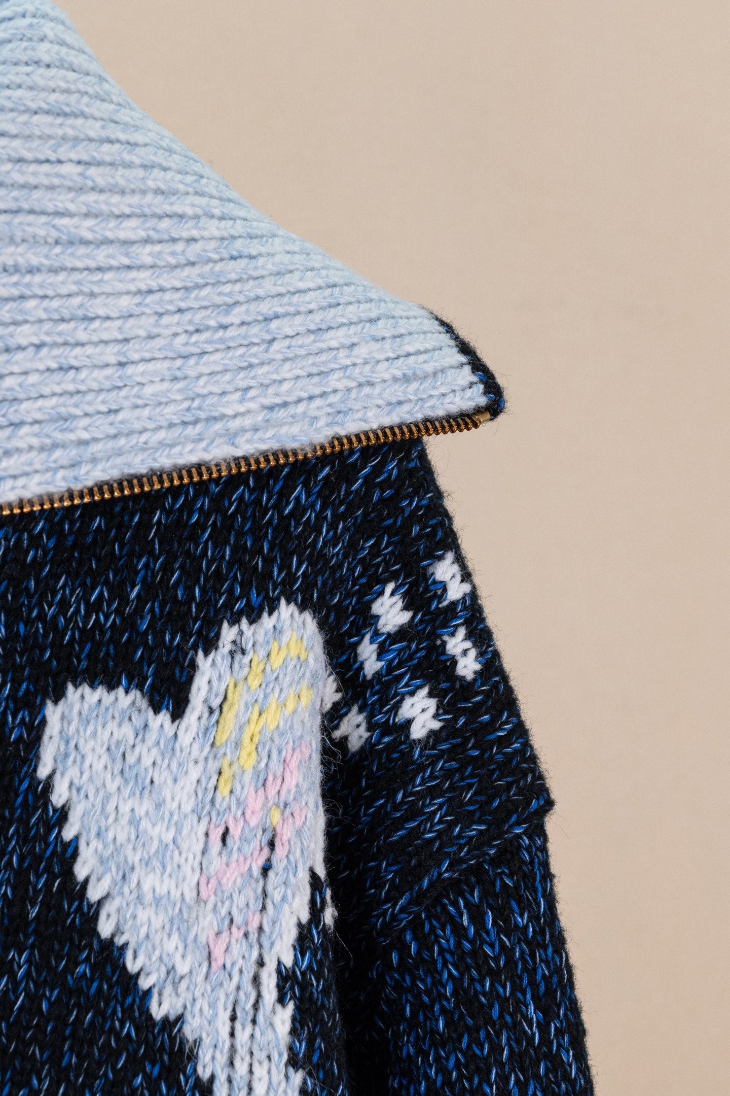 LV Pharrell &  Nigo Collection Zipper Knit Jacket