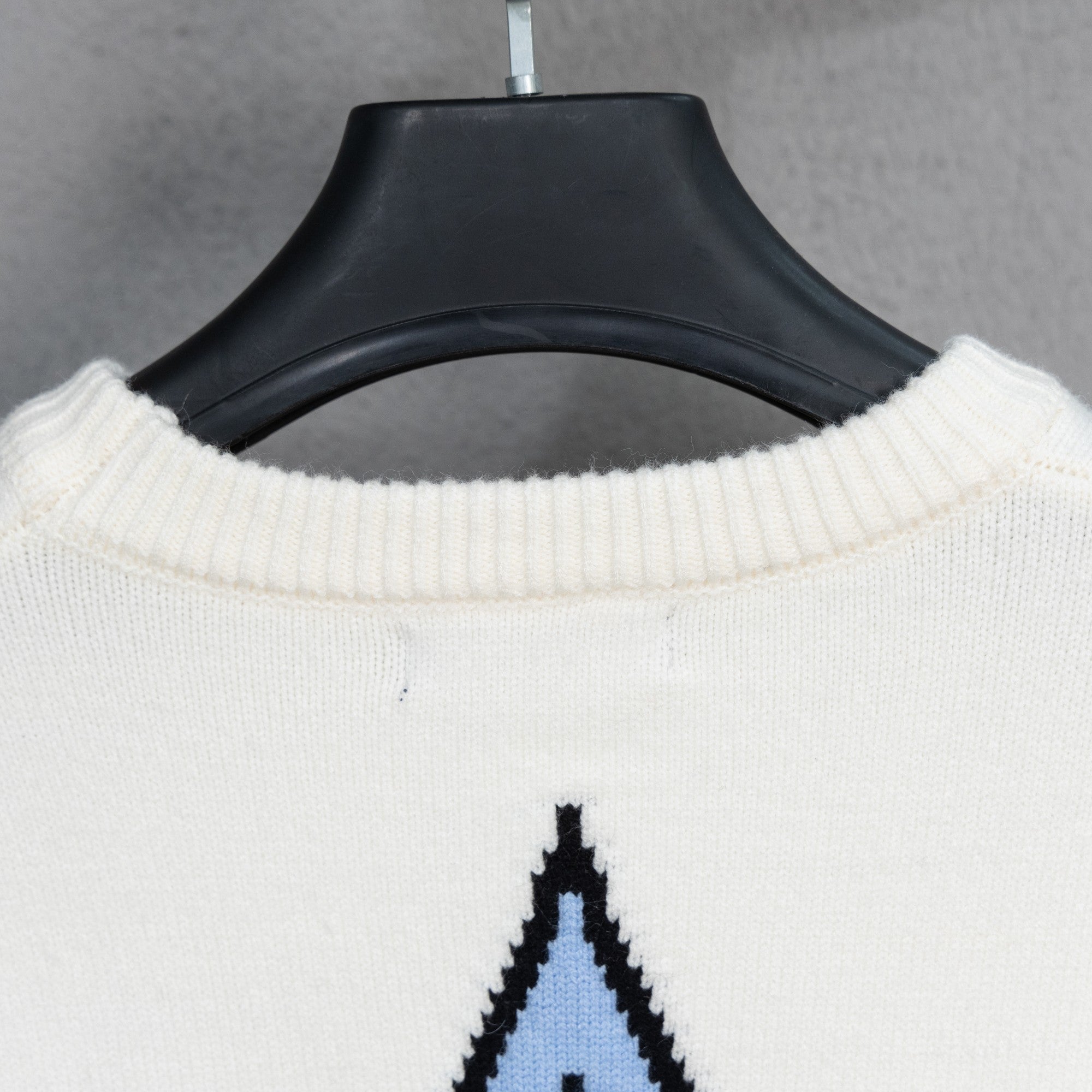 LV Jacquard Wool Knit Sweater