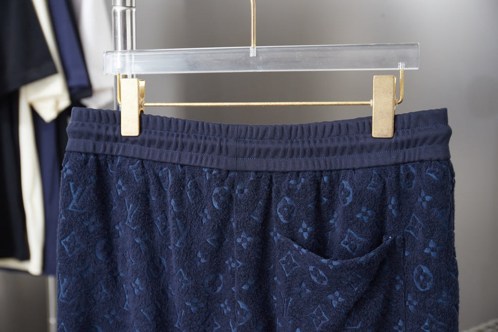 LV Embossed Terry Cloth Shorts