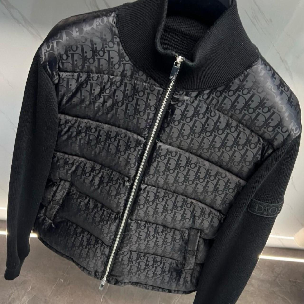 DIOR Oblique Hybrid Knit Puffer Jacket