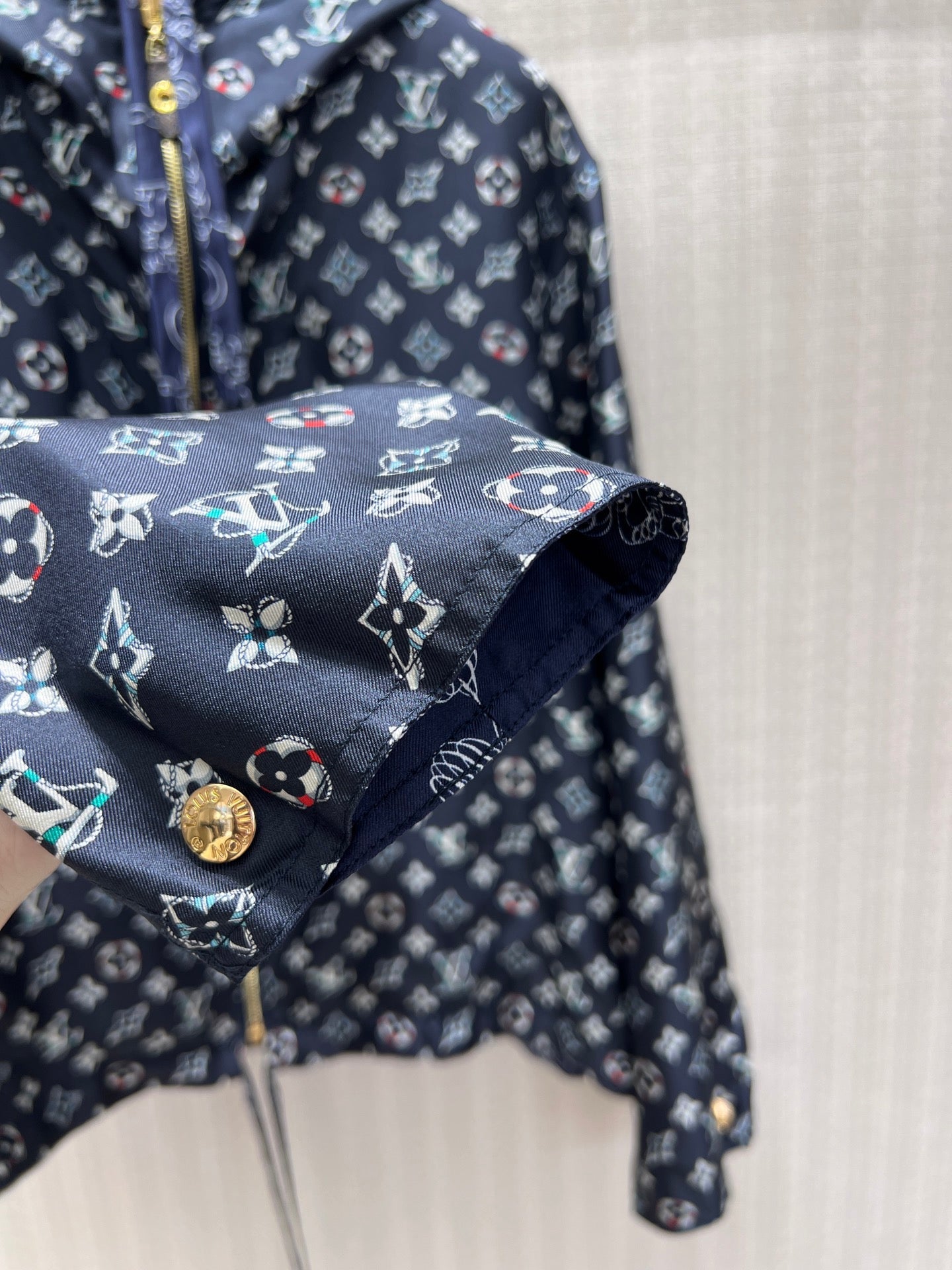 LV Nautical Print Reversible Jacket women's