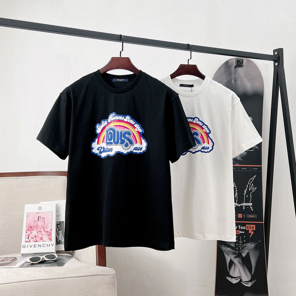 LV Rainbow Cloud Short Sleeve T-Shirt