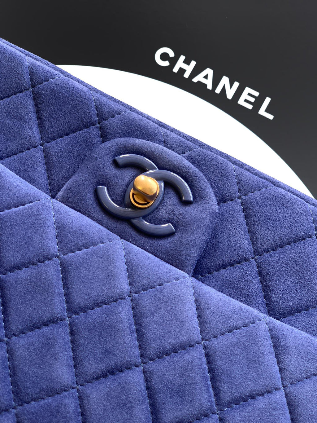 Chanel Royal Blue Suede Bad