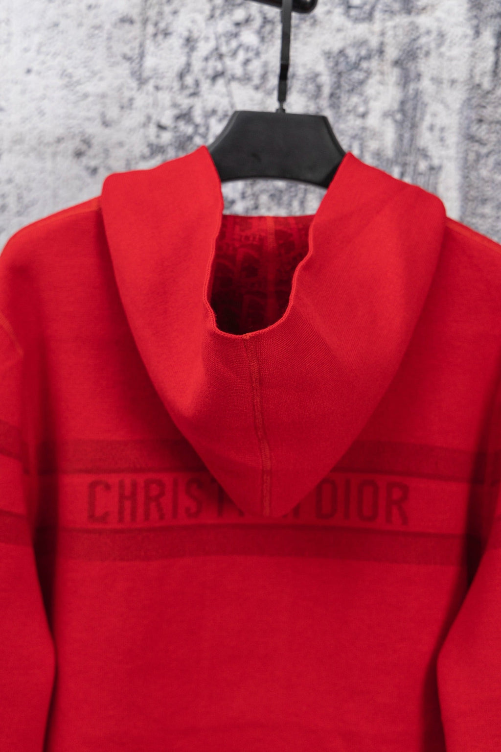 Red Reversible Christian Dior logo zip up hoodie Unisex