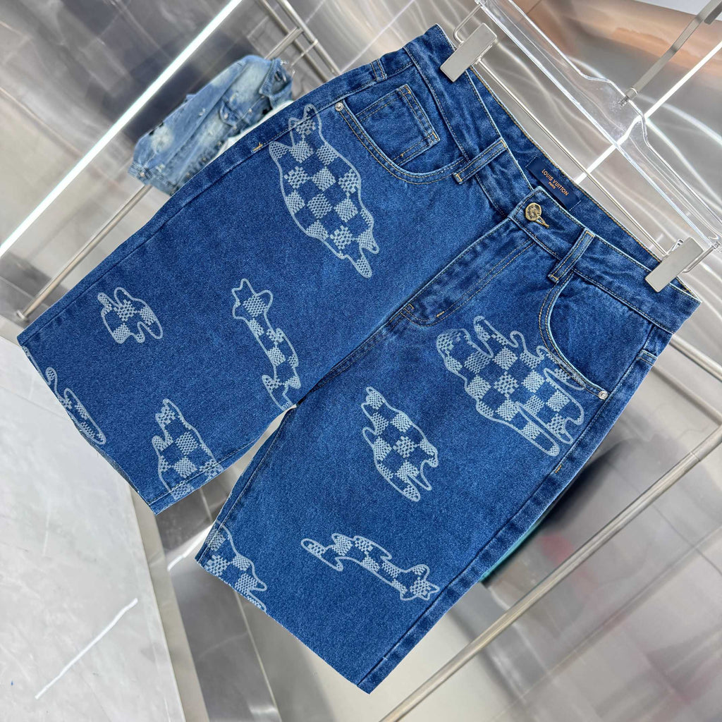 LV Denim Shorts