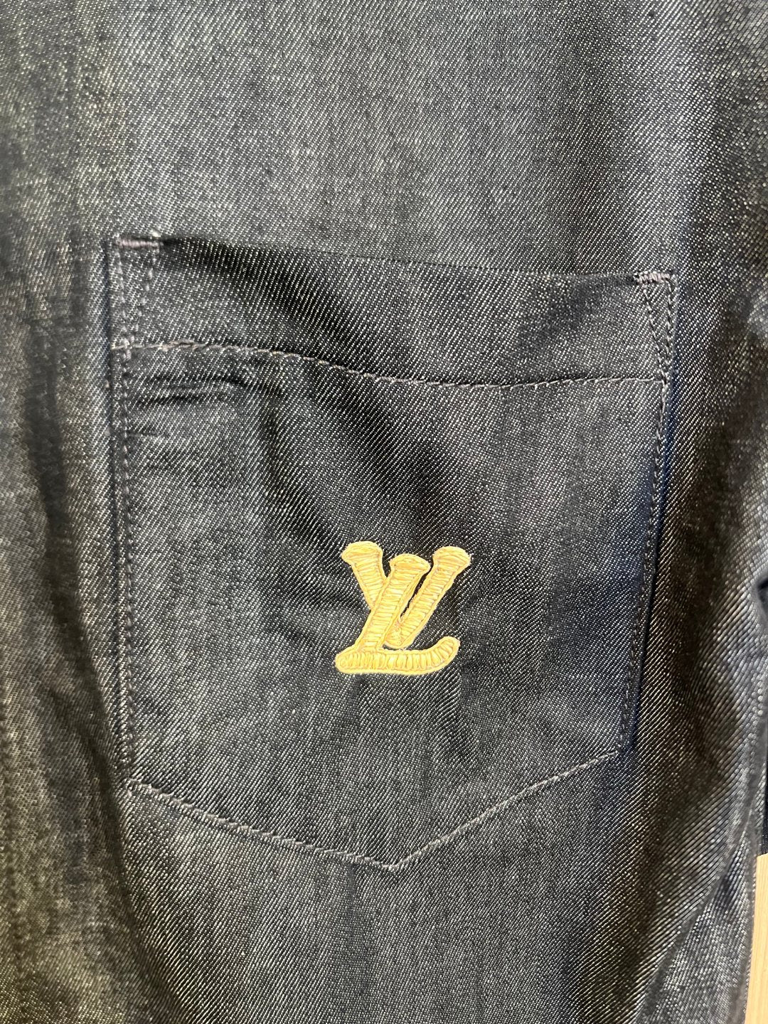 LV Raffia Denim Shirt