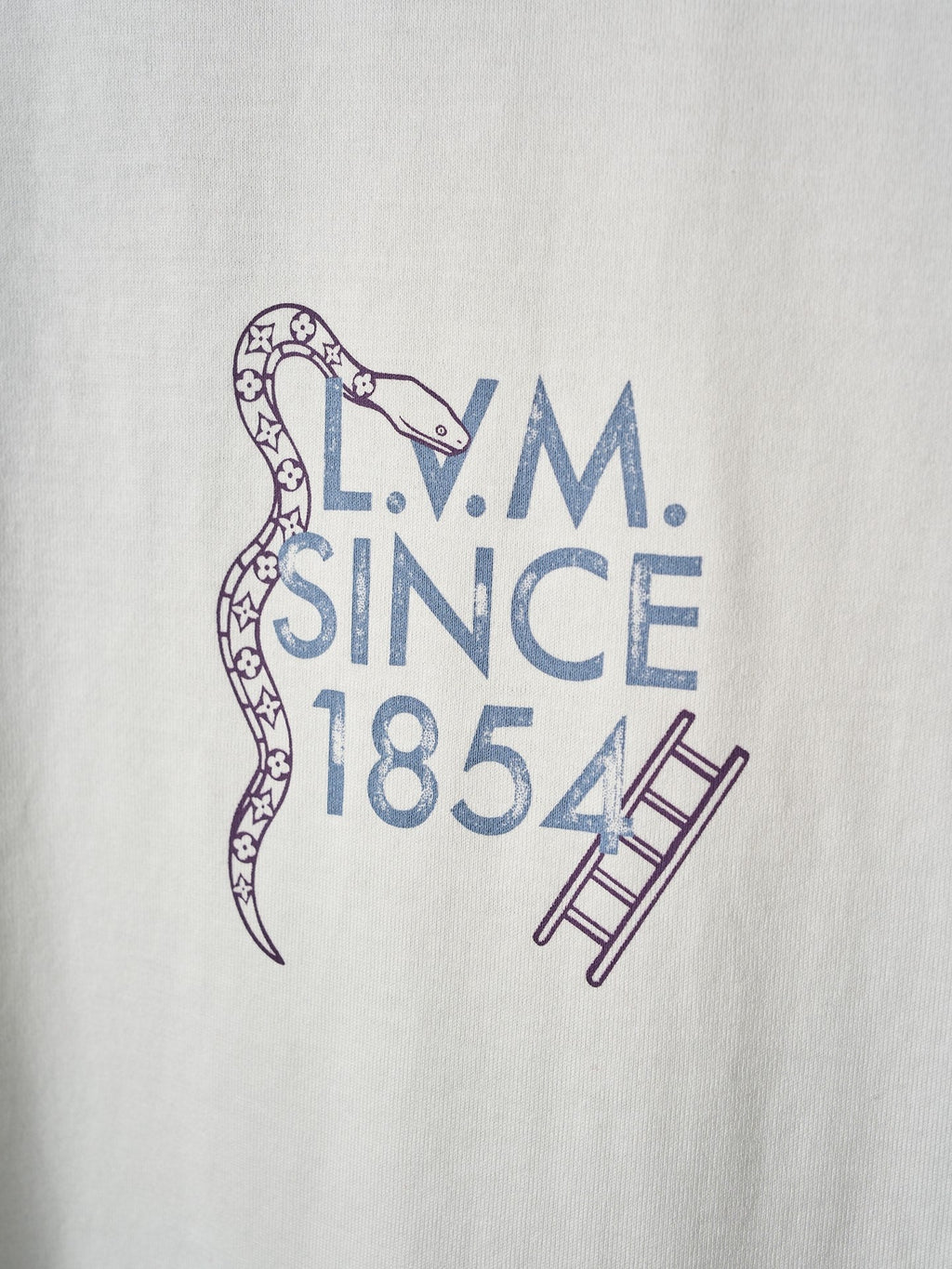 LV checkeredboard snake Print T-Shirt