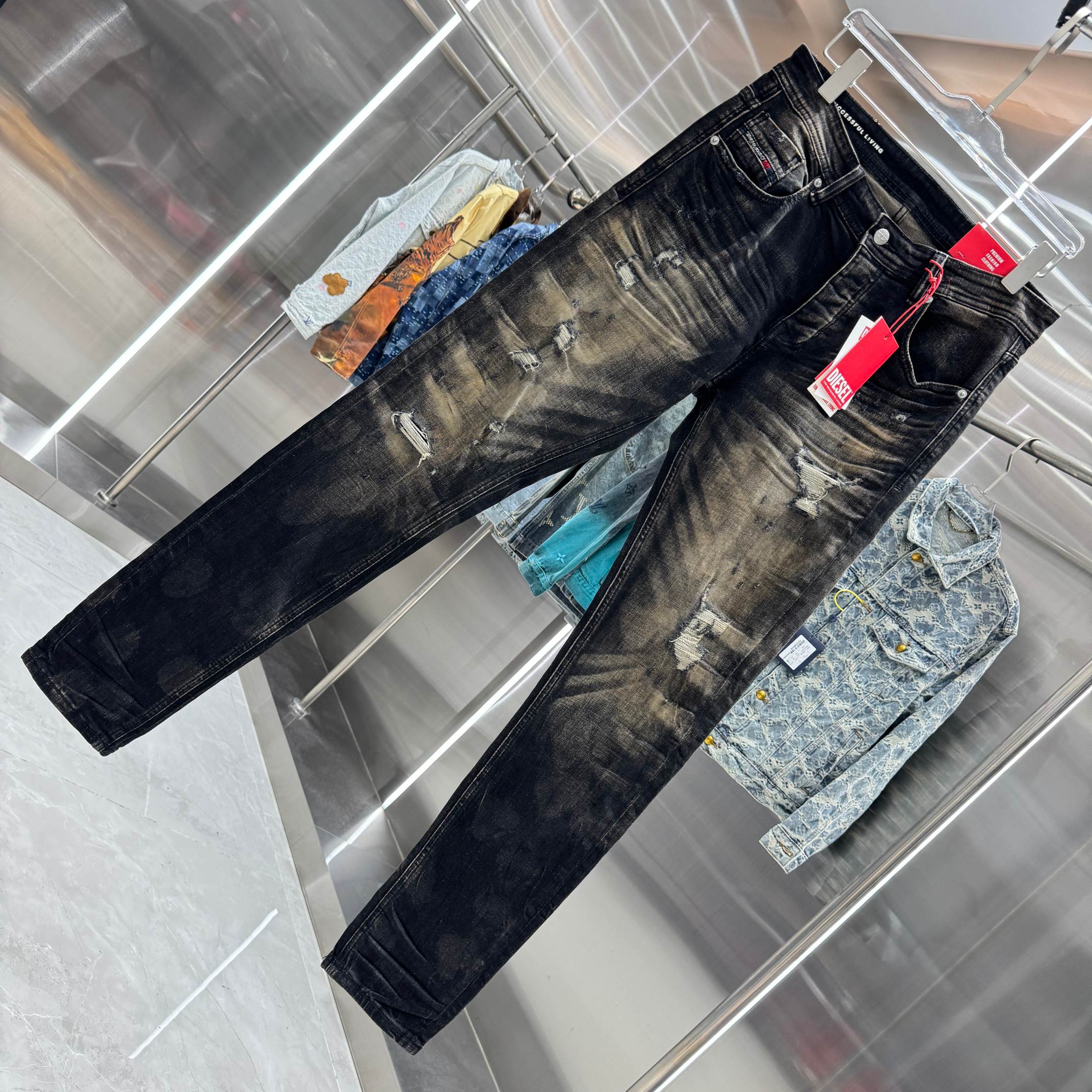 DSqaured2 Ripped Heavy-Duty Slim fit stretch Jeans