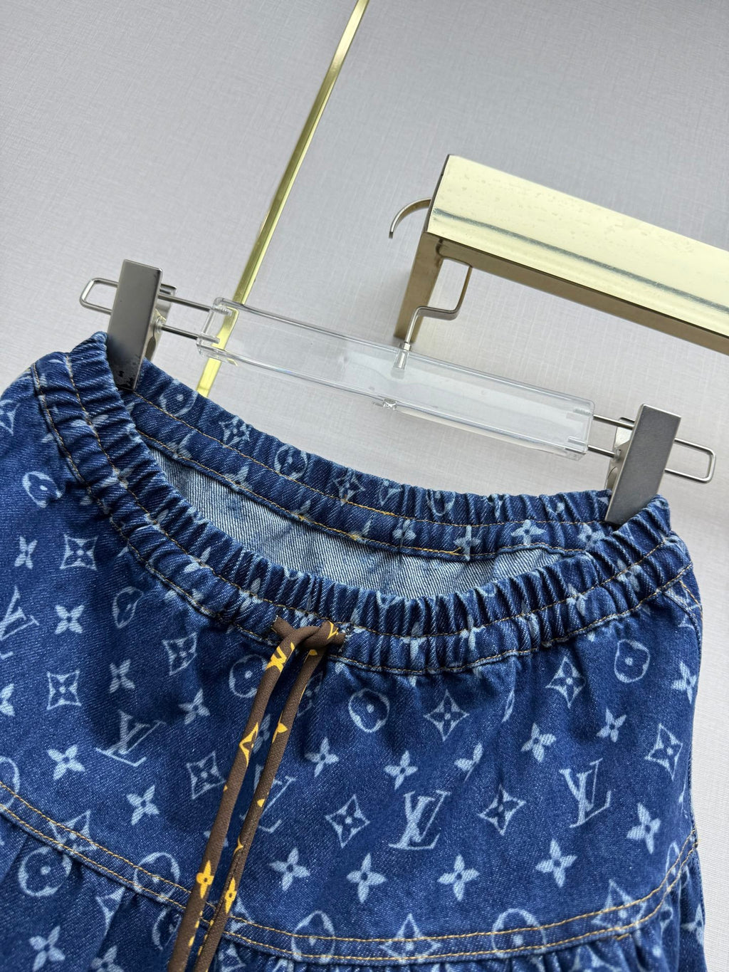Women's Denim Tiered Skirt
