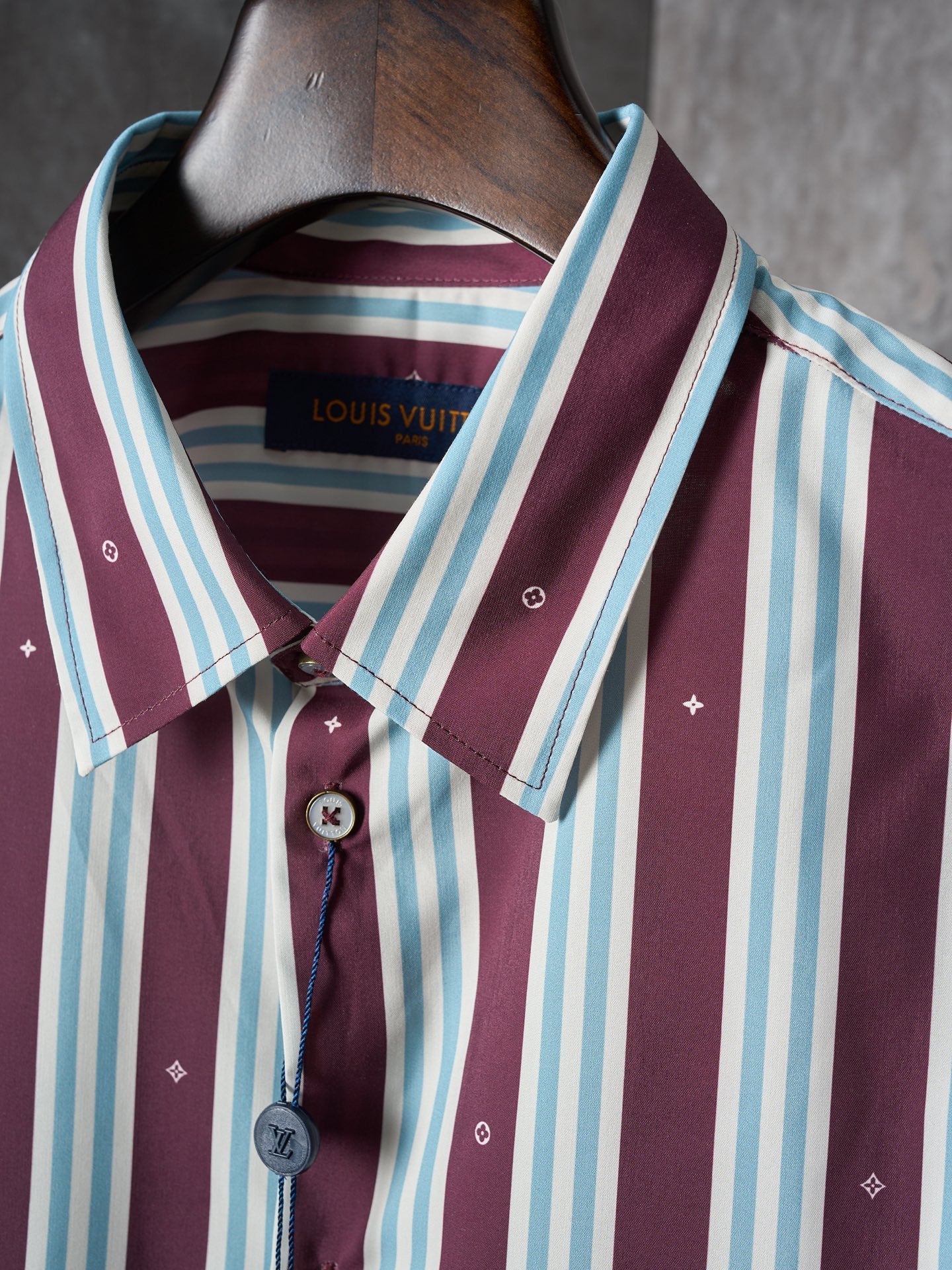 LV Striped Short Sleeve Shirt
