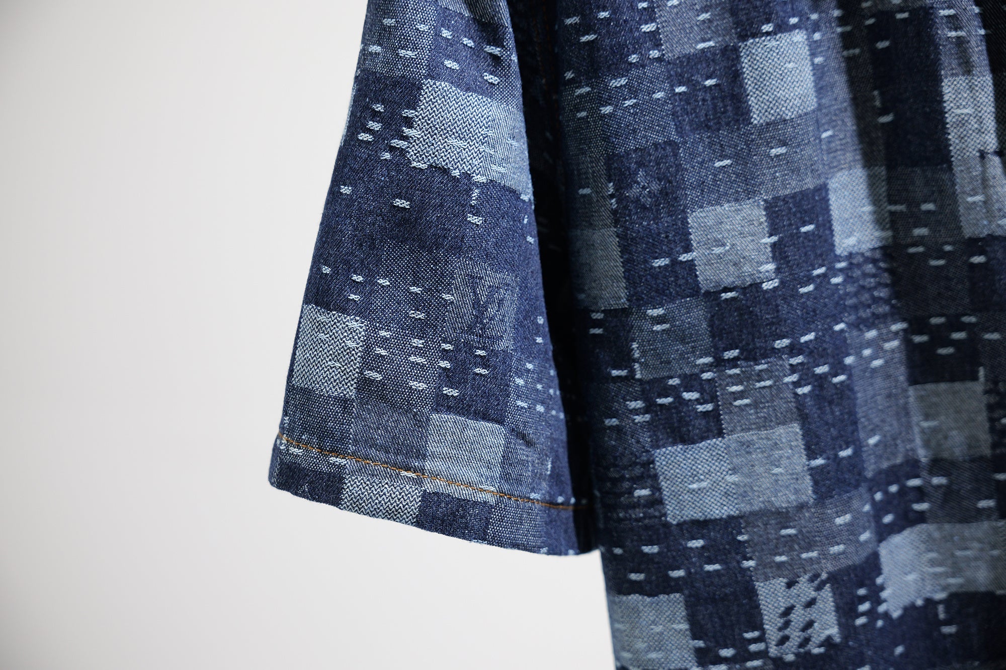 LV denim Short Sleeve Shirt