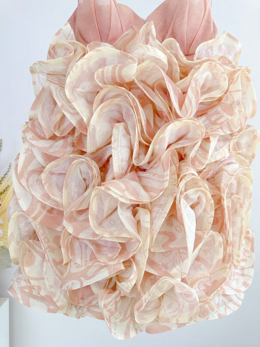 Ruffled Layered Skirt Mini Dress
