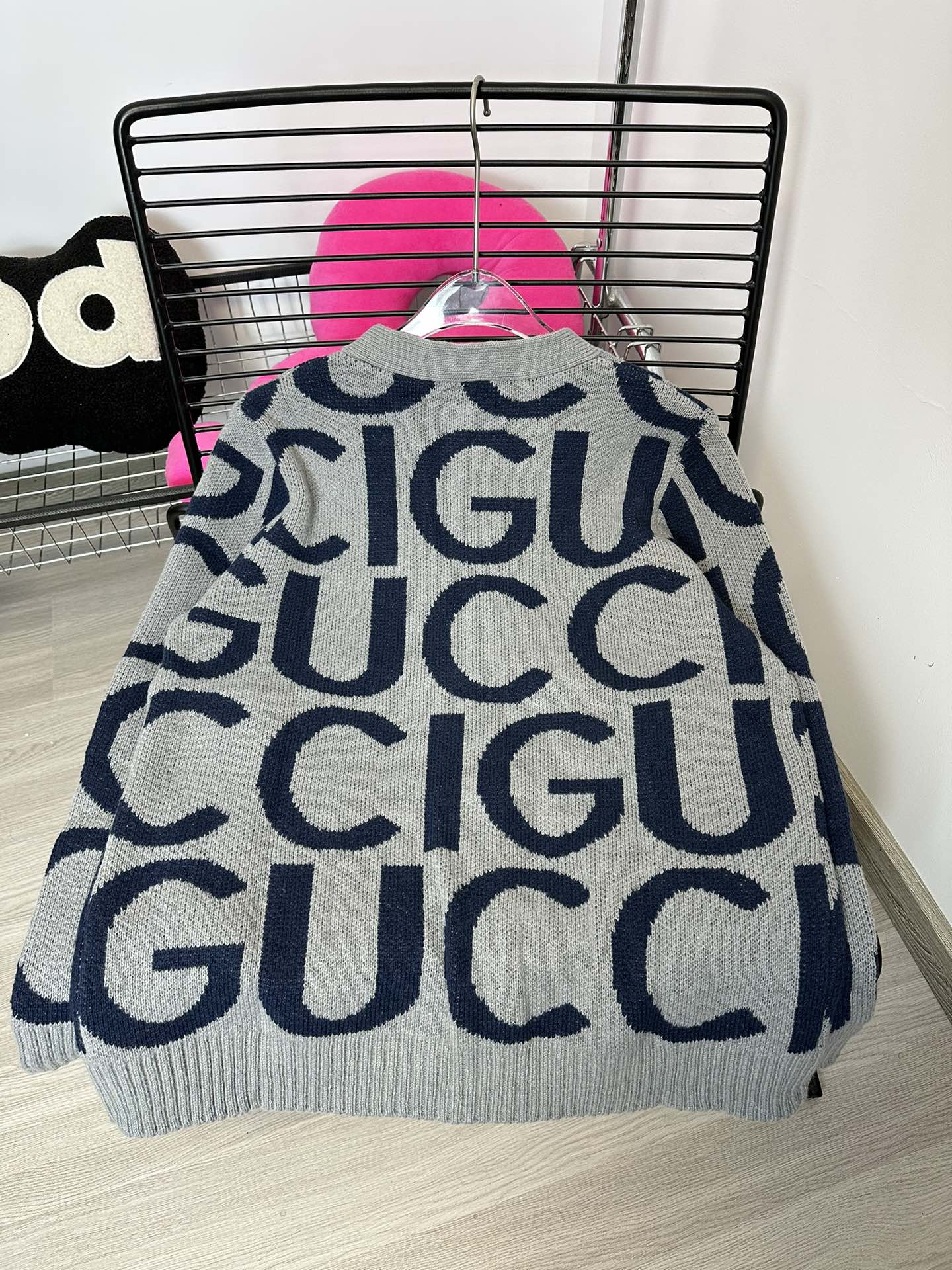 GG double print Cardigan Unisex