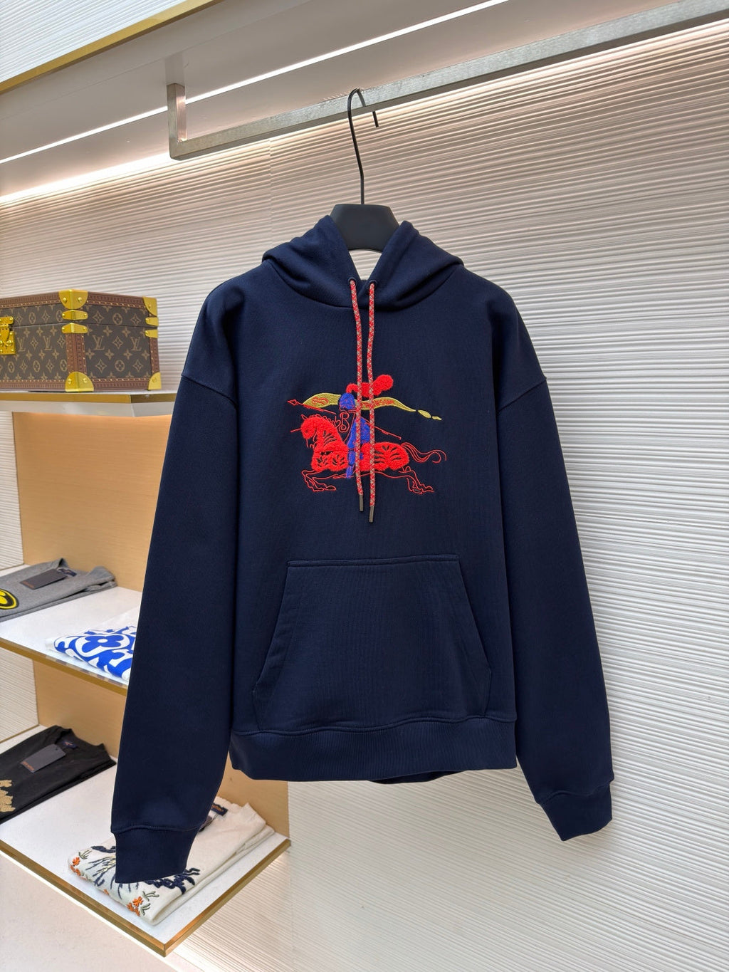 Burberry Fleece Embroidered Hoodie