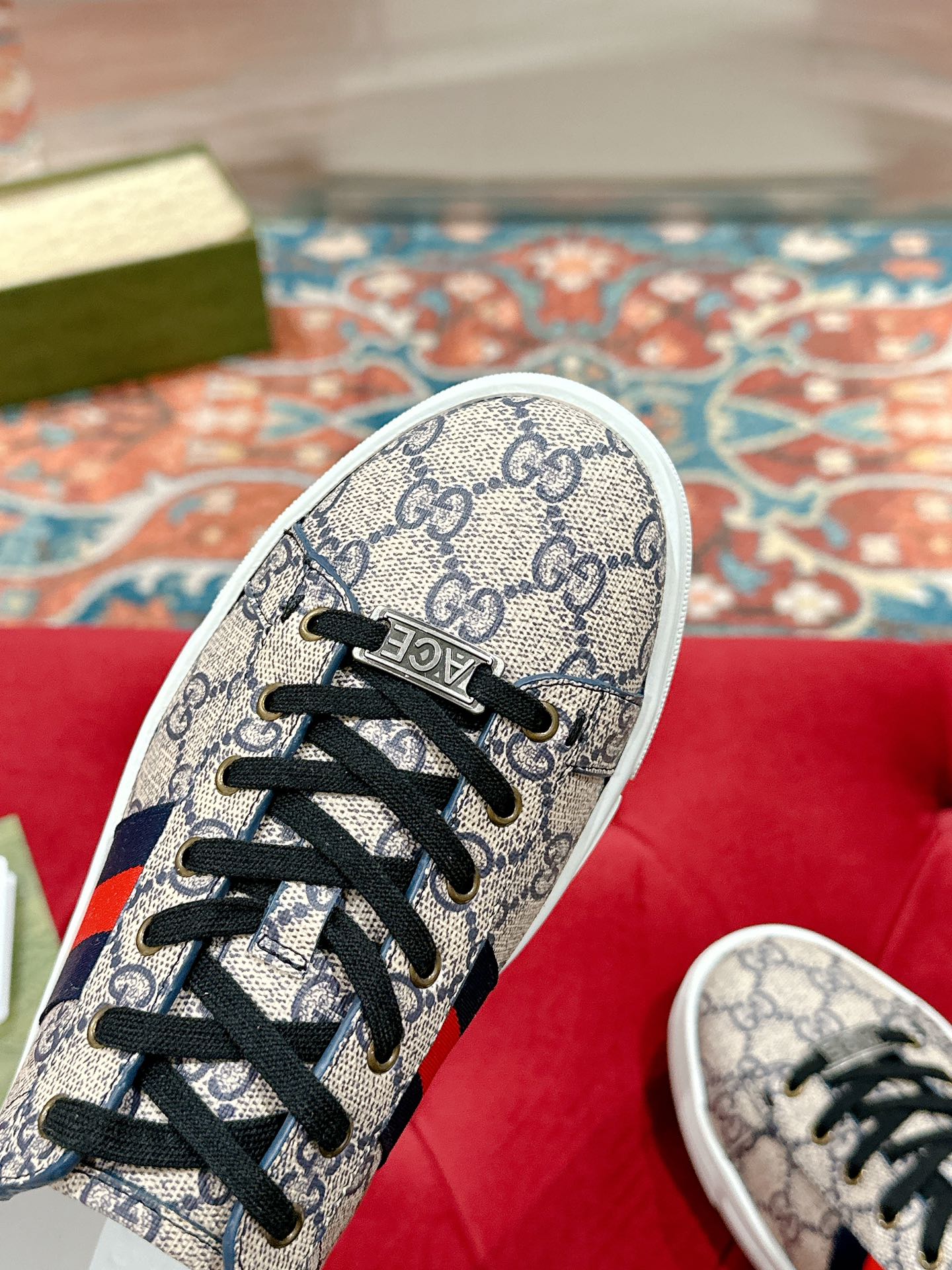 Men's GG Ace sneaker with Web