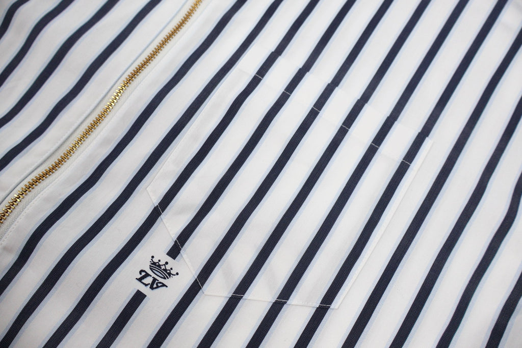 LV Striped Zipper Shirt