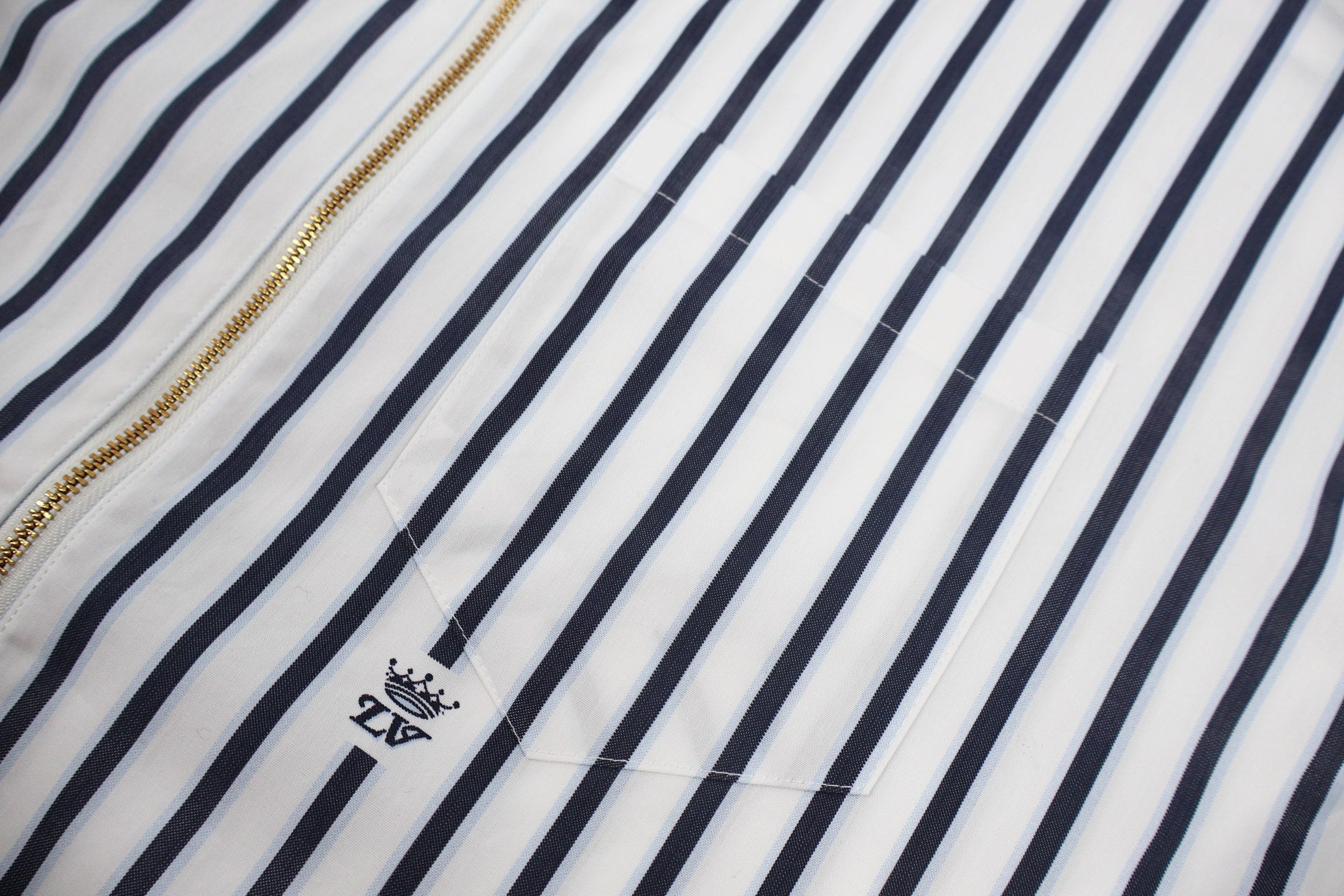 LV Striped Zipper Shirt