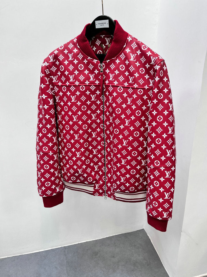 LV × Supreme Leather Jacket