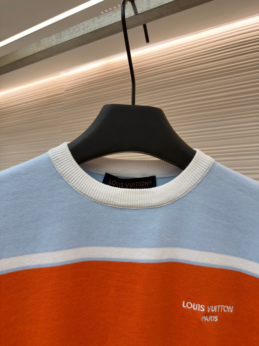 LV Monogram Striped Knit T-Shirt