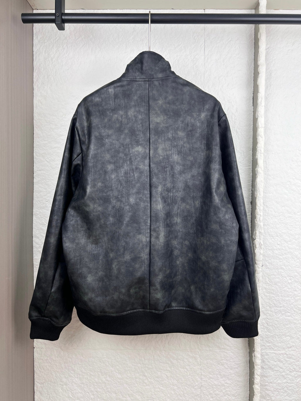 LV Print Washed Leather Jacket