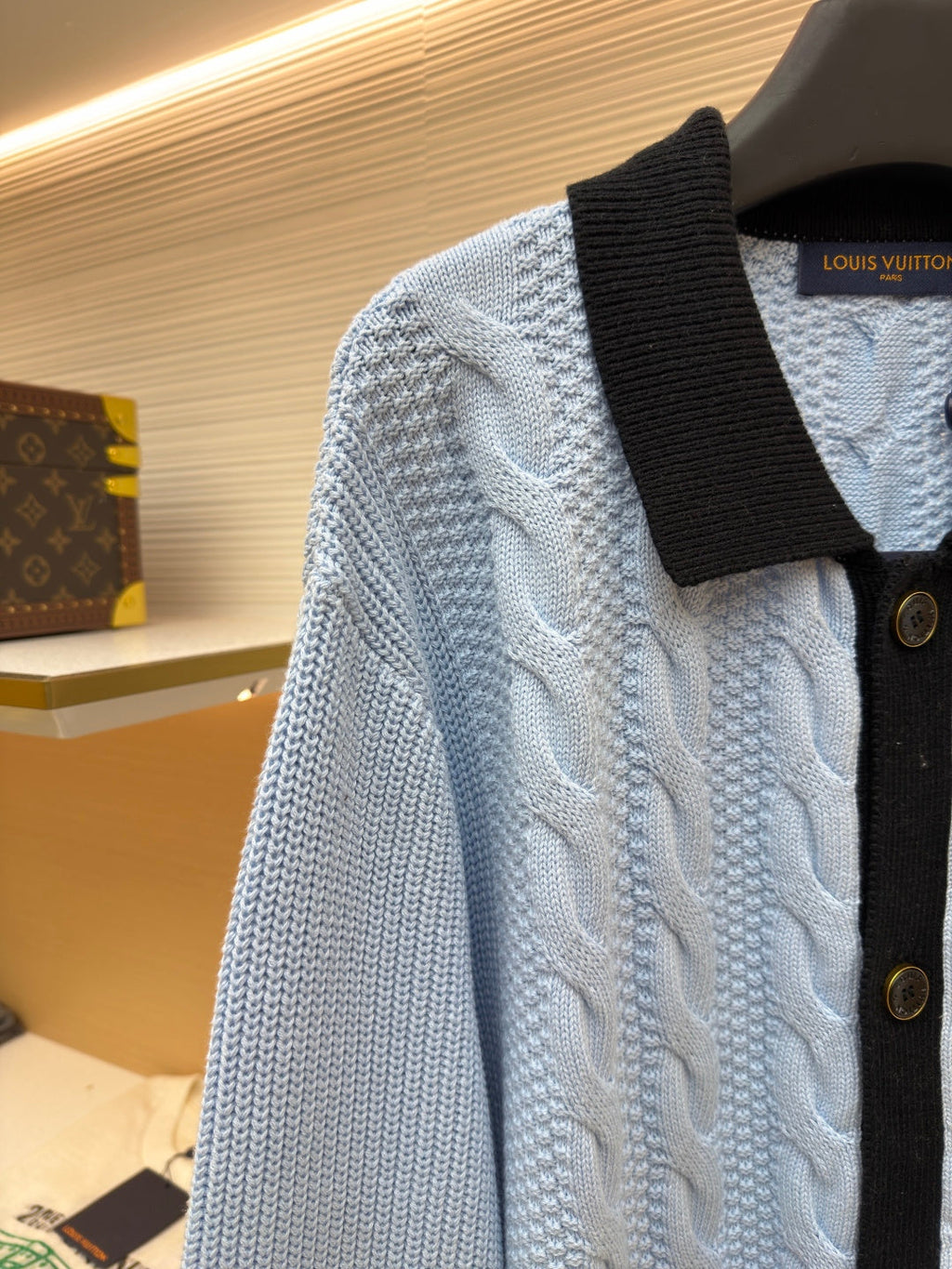 LV Knitted Cardigan Sweater