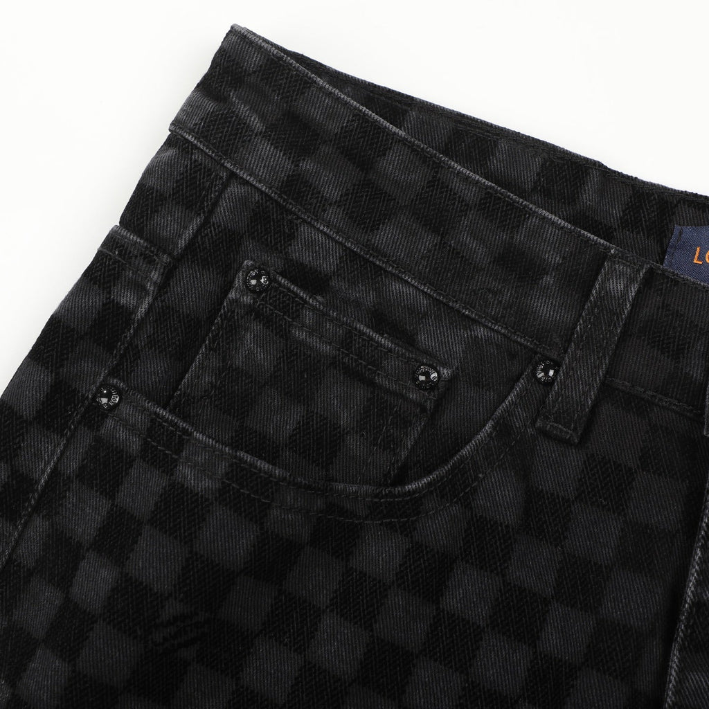 LV BLACK DENIM JEANS