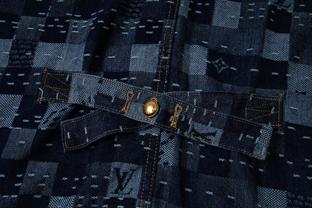 LV Denim Belted Jacket