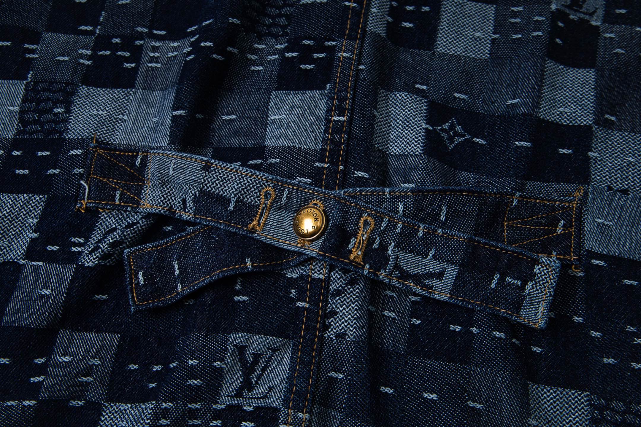 LV Denim Belted Jacket