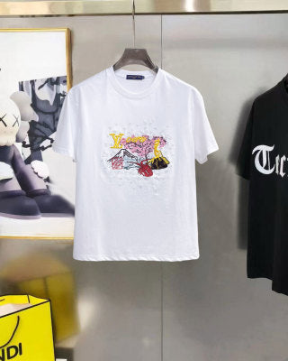 LV embroidered T-Shirt