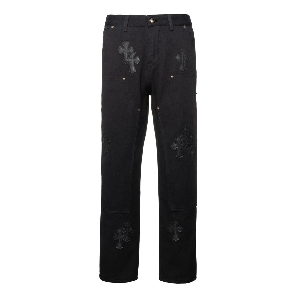 Chrome Hearts Matty Boy Sex Records Patchwork Leather Workwear High Street Jeans