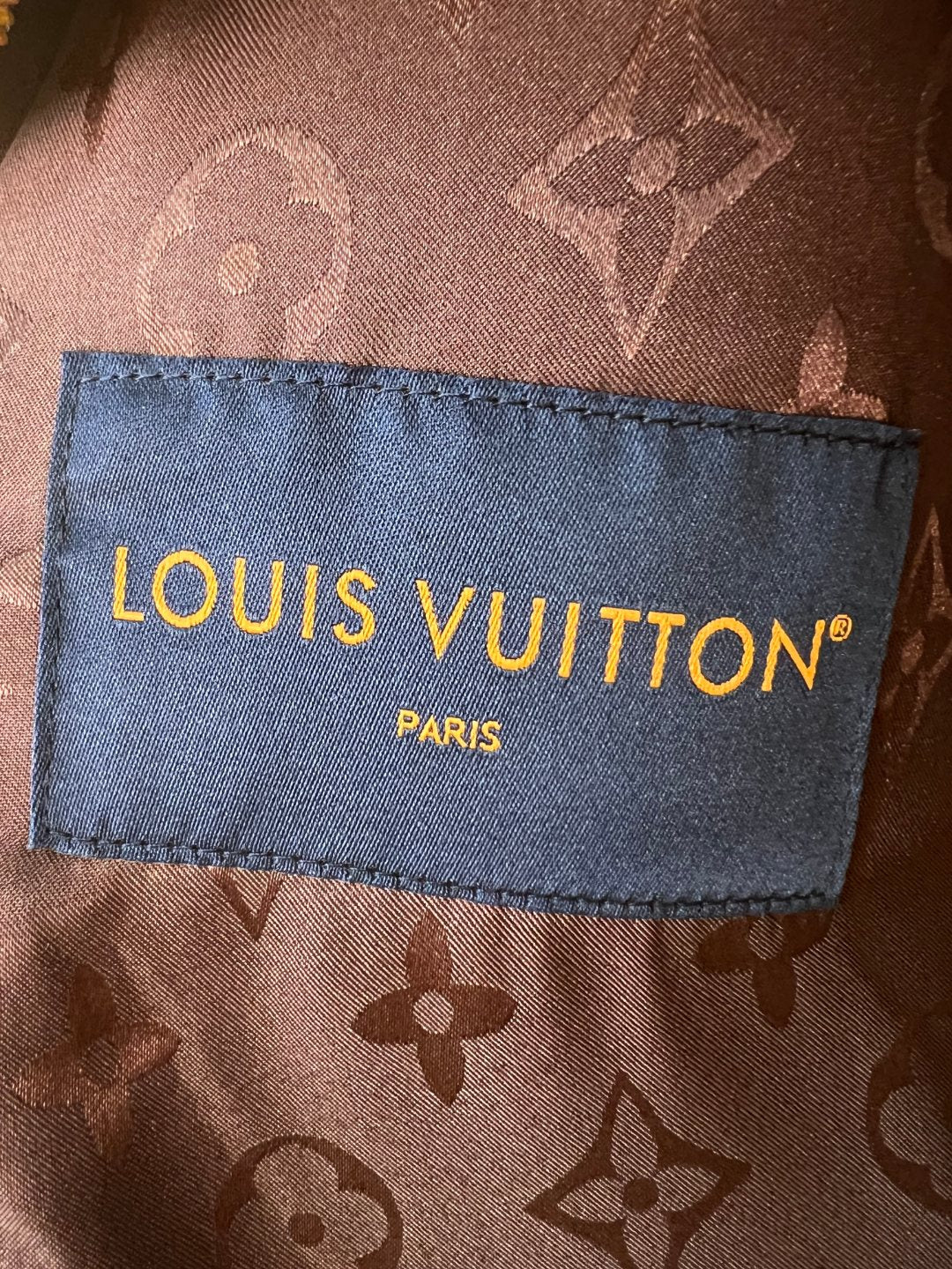 LV New Embroidered Letter Lambswool Coat Jacket