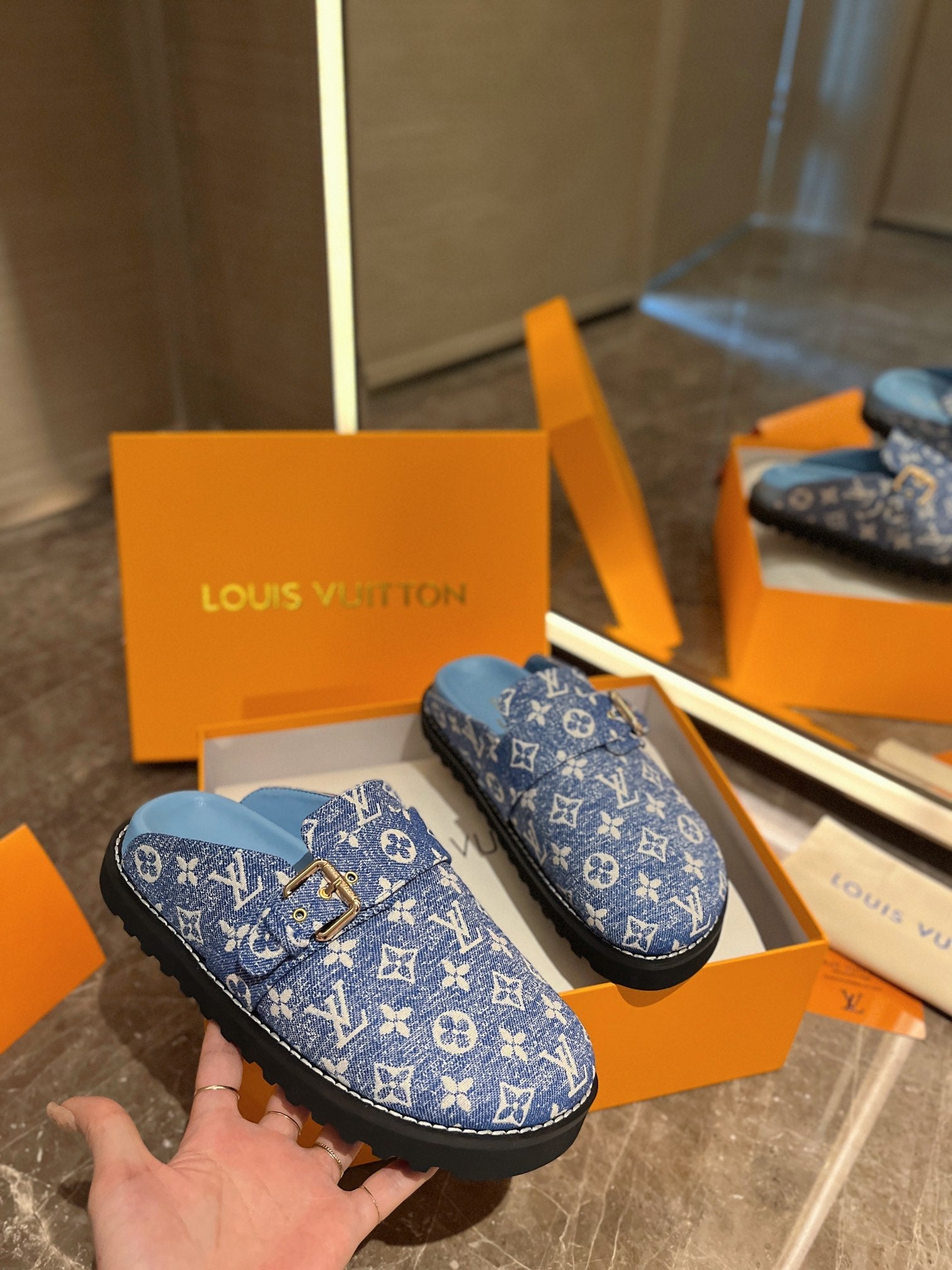 LV slippers