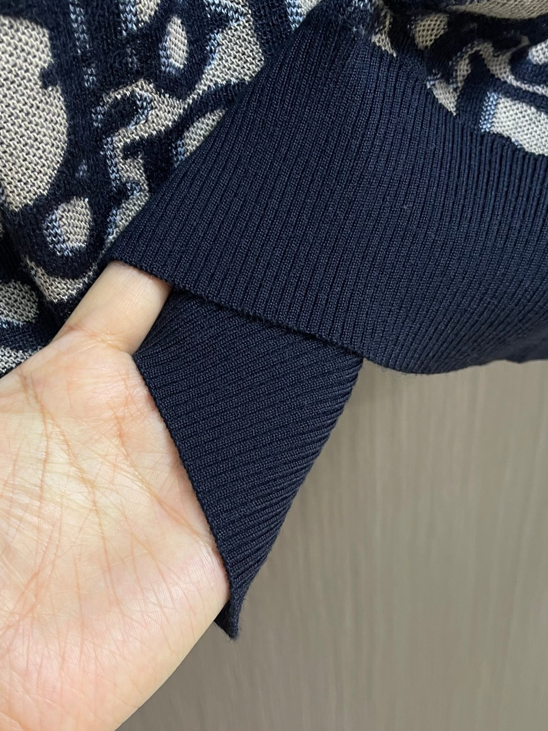 Dior Monogram Jacquard Crew Neck Sweater